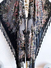 Load image into Gallery viewer, Only If for a Night (OOAK Black Beaded Floral)