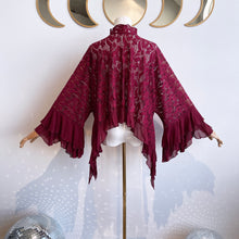 Load image into Gallery viewer, Delilah (Burgundy Lace/ Chiffon)