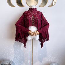 Load image into Gallery viewer, Delilah (Burgundy Lace/ Chiffon)