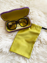 Load image into Gallery viewer, Gucci Oversized Tortoiseshell Yellow Tint Sunglasses